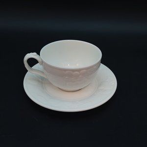 White Teacup and Saucer by Victoria and Beale Chardonnay 9800